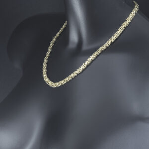 9ct Yellow Gold Byzantine Chain 19&#8243; 7mm