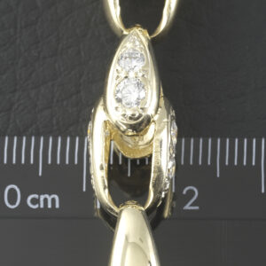 9ct Yellow Gold Gemstone Acorn Bracelet 10&#8243; 11mm