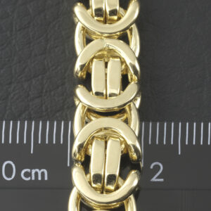 18ct Yellow Gold Byzantine Bracelet 9&#8243; 9.5mm