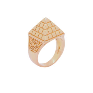9ct Rose Gold Pyramid Ring