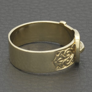 9ct Yellow Gold Buckle Ring