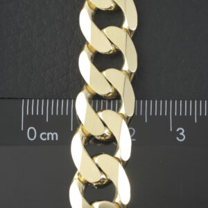 9ct Yellow Gold Curb Bracelet 8.5&#8243; 12mm