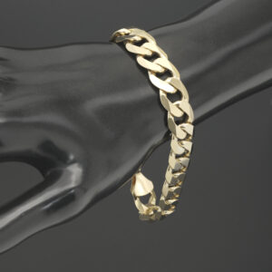 9ct Yellow Gold Curb Bracelet 8.5&#8243; 12mm