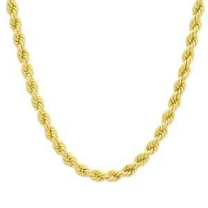 9ct Yellow Gold Rope Chain 30″ 5mm