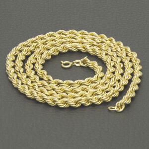 9ct Yellow Gold Rope Chain 30&#8243; 5mm
