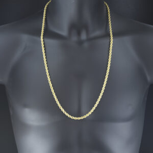 9ct Yellow Gold Rope Chain 30&#8243; 5mm