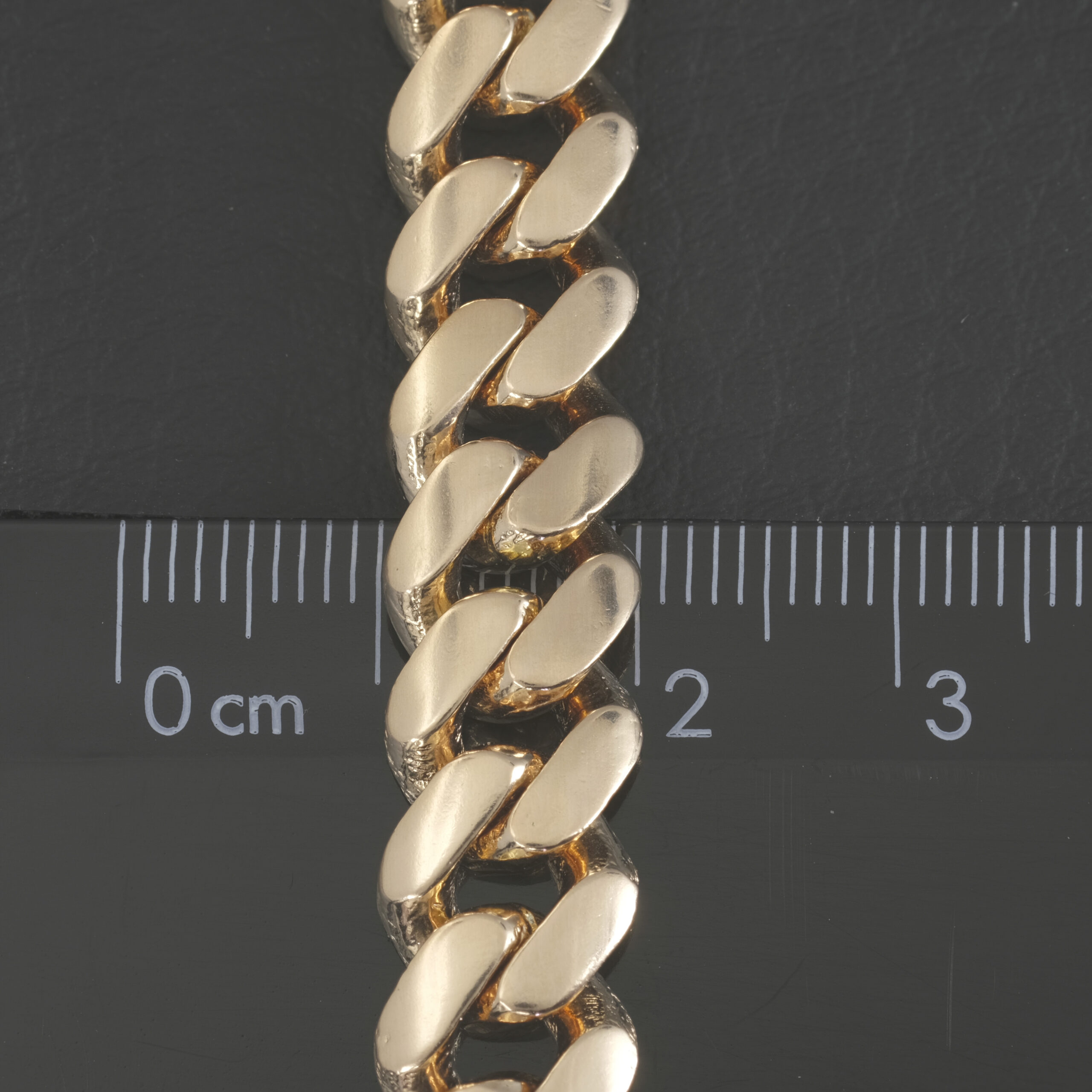 9ct Rose Gold Cuban Bracelet 7.5" 10mm - Image 3