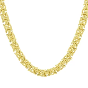 9ct Yellow Gold Byzantine Chain 24.5″ 7mm