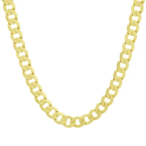 9ct Yellow Gold Curb Chain 20″ 7.5mm