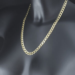 9ct Yellow Gold Curb Chain 20.5&#8243; 7.5mm