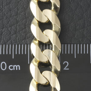 9ct Yellow Gold Curb Bracelet 8″ 10mm
