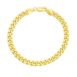 9ct Yellow Gold Curb Bracelet 8″ 6.5mm