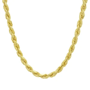 9ct Yellow Gold Rope Chain 28″ 5.5mm