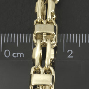 9ct Yellow Gold Cage Bracelet 9.5&#8243; 7.5mm