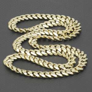 9ct Yellow Gold Curb Chain 26&#8243; 9.5mm