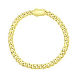 14ct Yellow Gold Cuban Bracelet 8.5″ 6.5mm