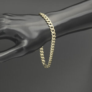 14ct Yellow Gold Cuban Bracelet 8.5&#8243; 6.5mm
