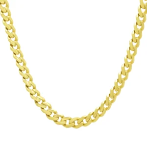 14ct Yellow Gold Cuban Chain 22″ 6.5mm