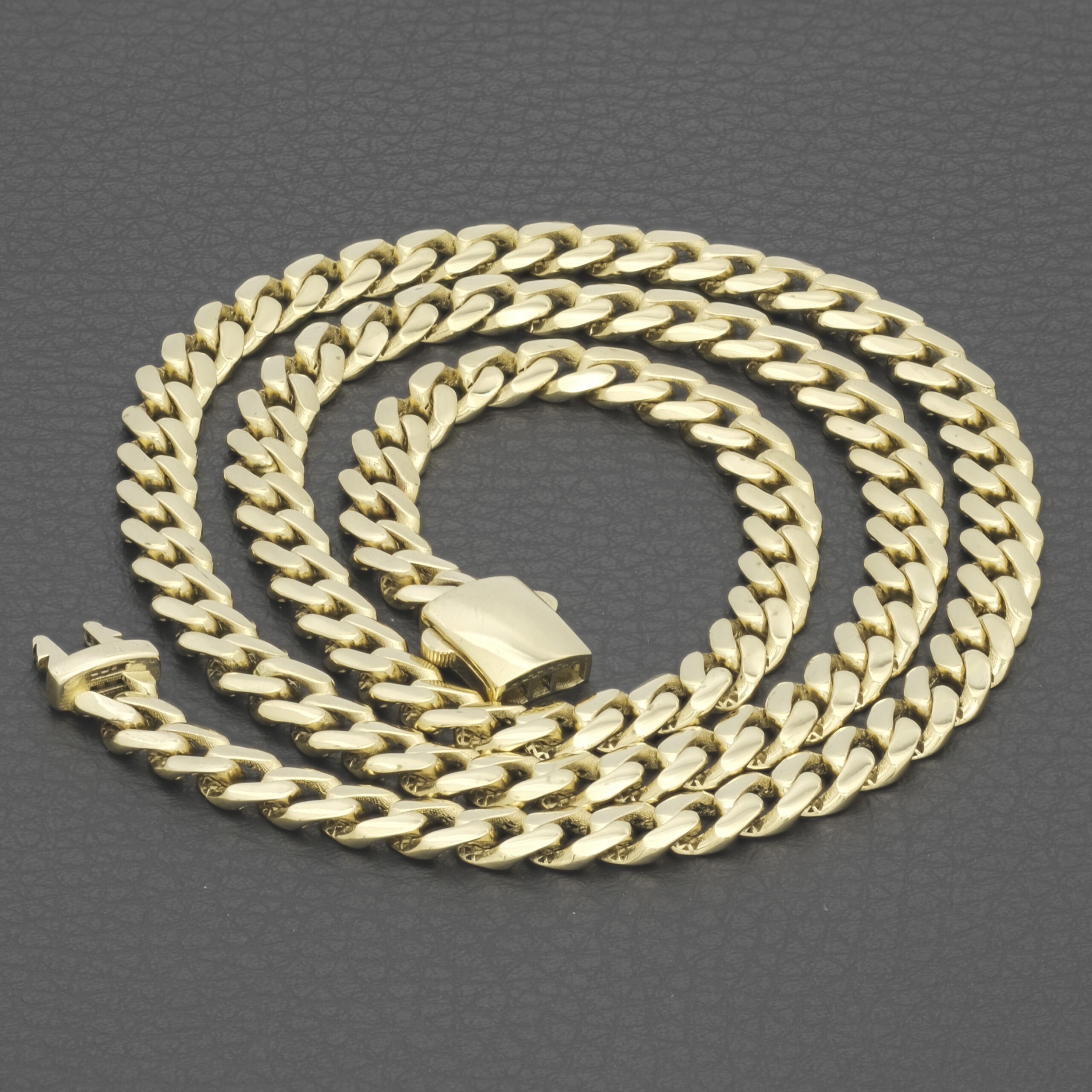 14ct Yellow Gold Cuban Chain 22" 6.5mm - Image 2