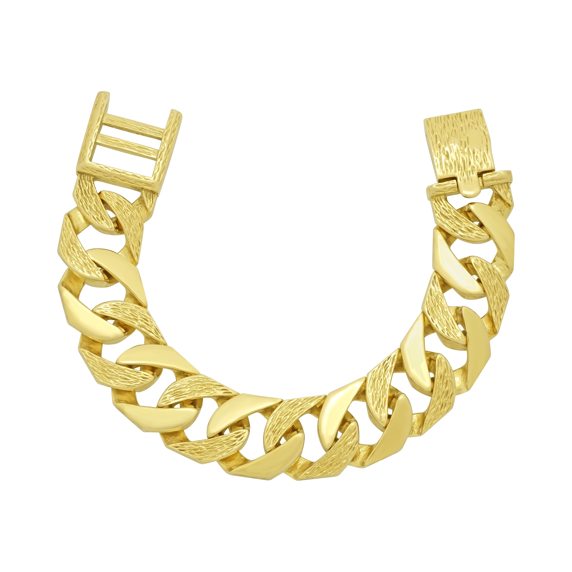 9ct Yellow Gold Cuban Bracelet 8.5" 20.5mm