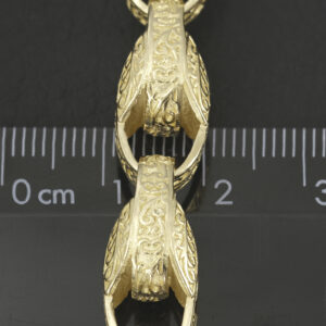 9ct Yellow Gold Tulip Bracelet 8.5″ 10mm