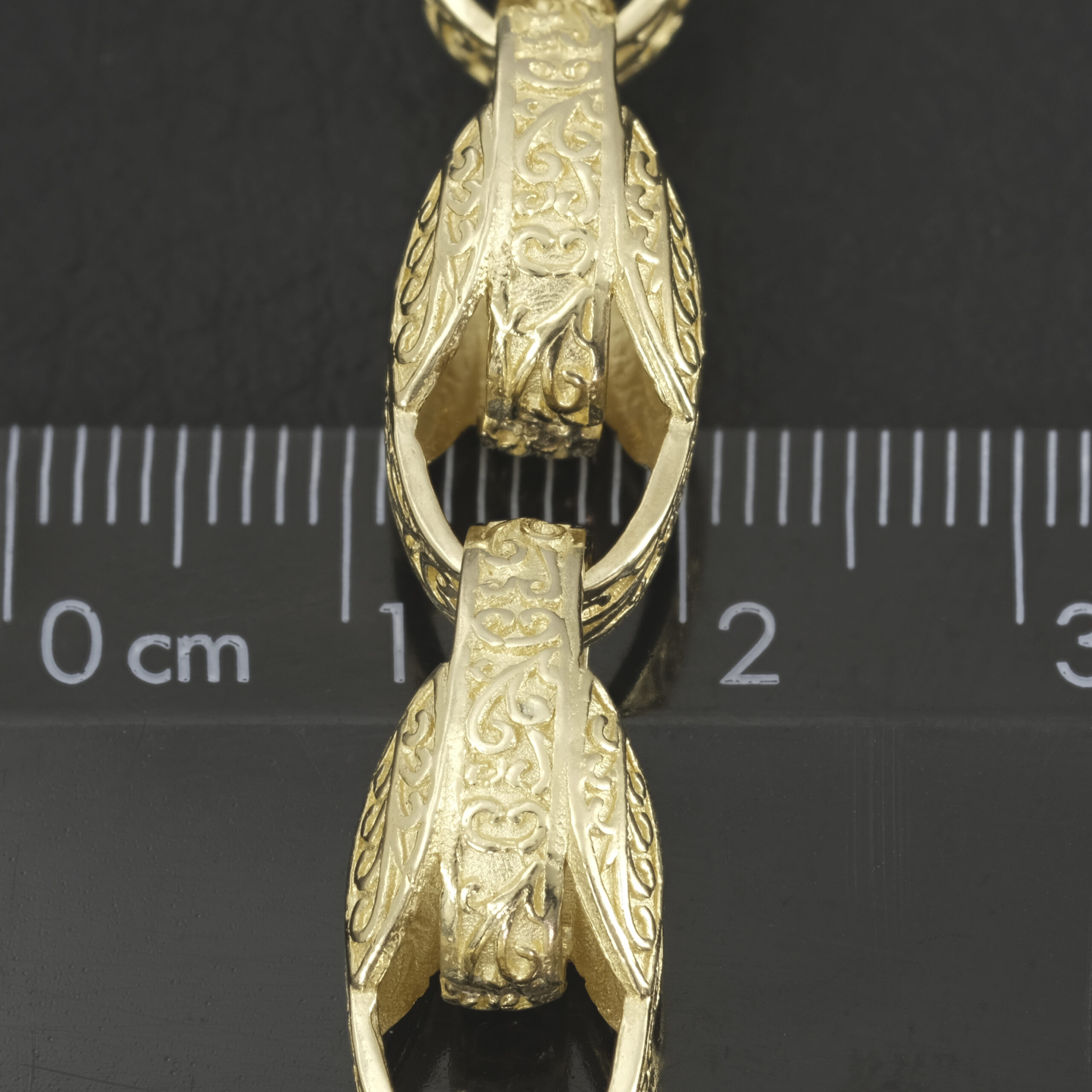 9ct Yellow Gold Tulip Bracelet 8.5" 10mm - Image 3