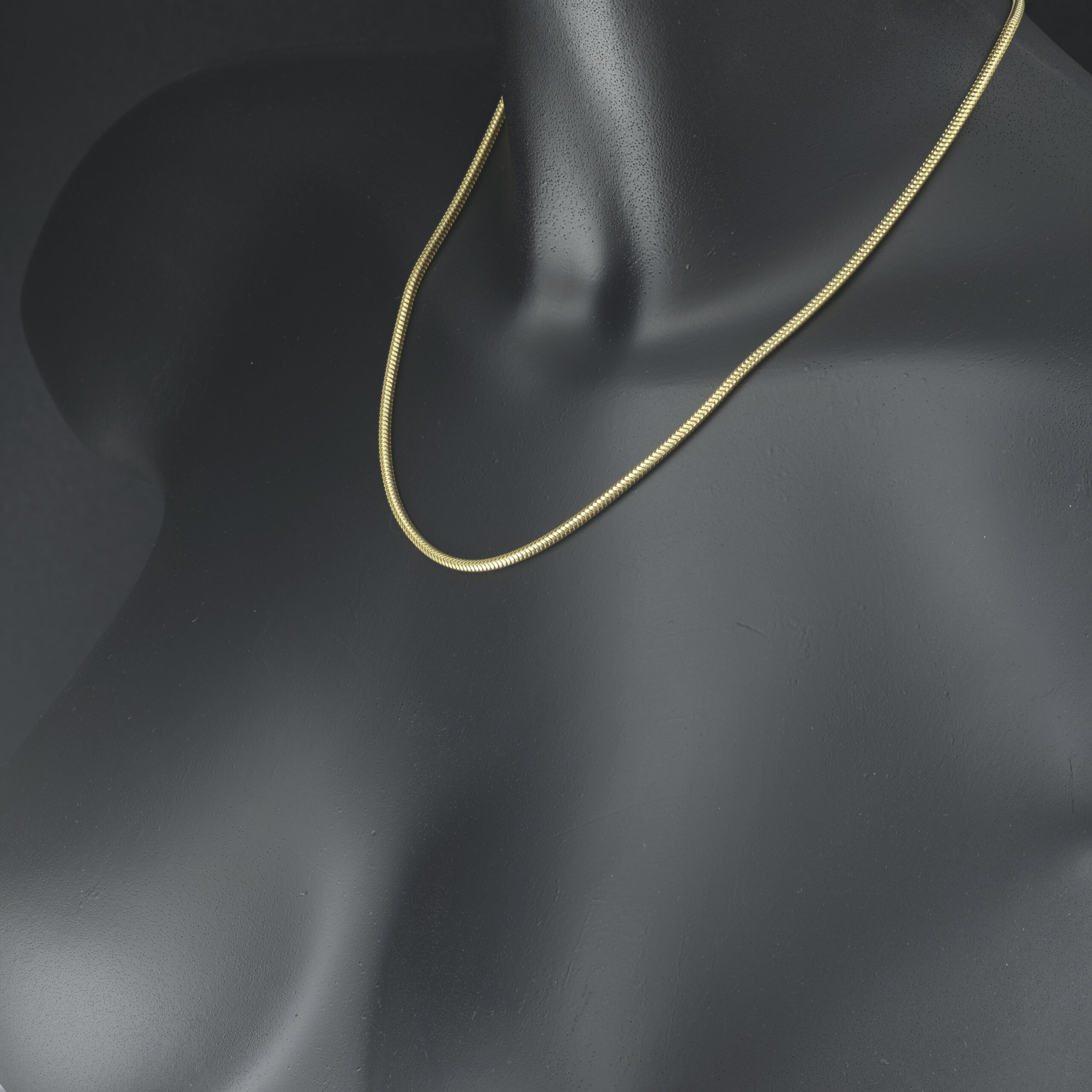 18ct Yellow Gold Snake Chain 18" 2.5mm - Image 4