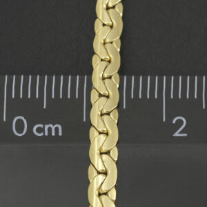 18ct Yellow Gold Fancy Link Chain 7.5″ 3.5mm