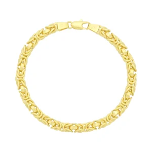 9ct Yellow Gold King Bracelet 7″ 5mm
