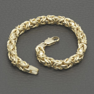 9ct Yellow Gold King Bracelet 7″ 5mm