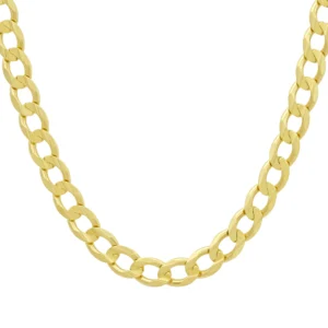 9ct Yellow Gold Curb Chain 25.5″ 7.5mm