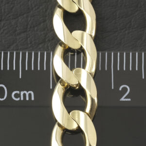 9ct Yellow Gold Curb Chain 25.5″ 7.5mm