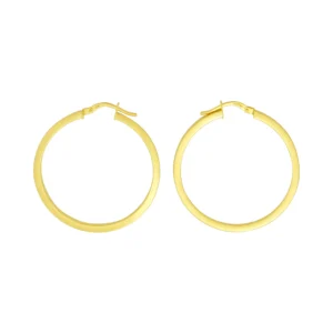 9ct Yellow Gold Hoop Earrings