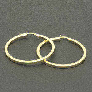 9ct Yellow Gold Hoop Earrings