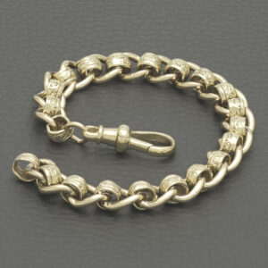 9ct Yellow Gold Roller Ball Bracelet 7.5″ 8.5mm