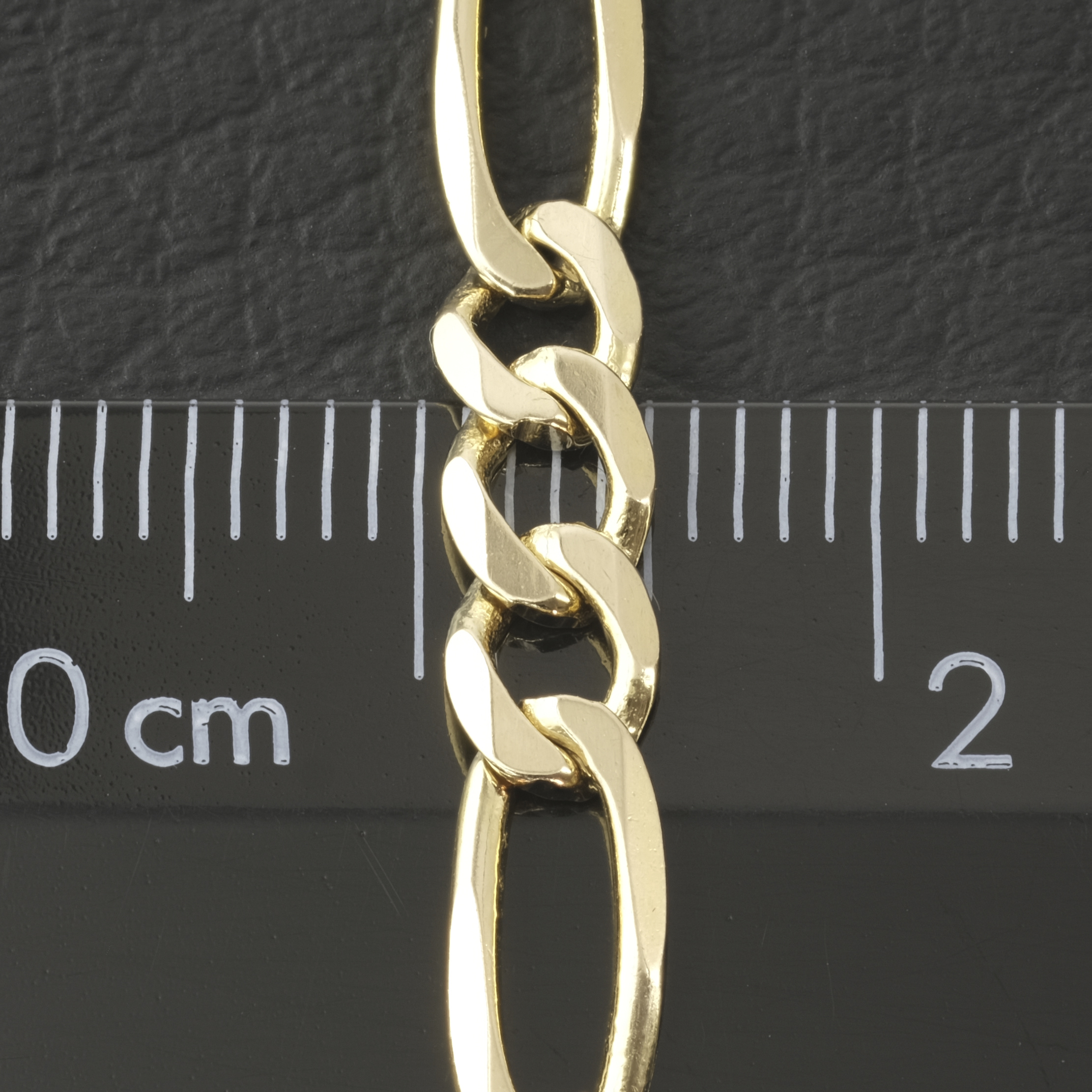 9ct Yellow Gold Figaro Chain 16" 5mm - Image 4