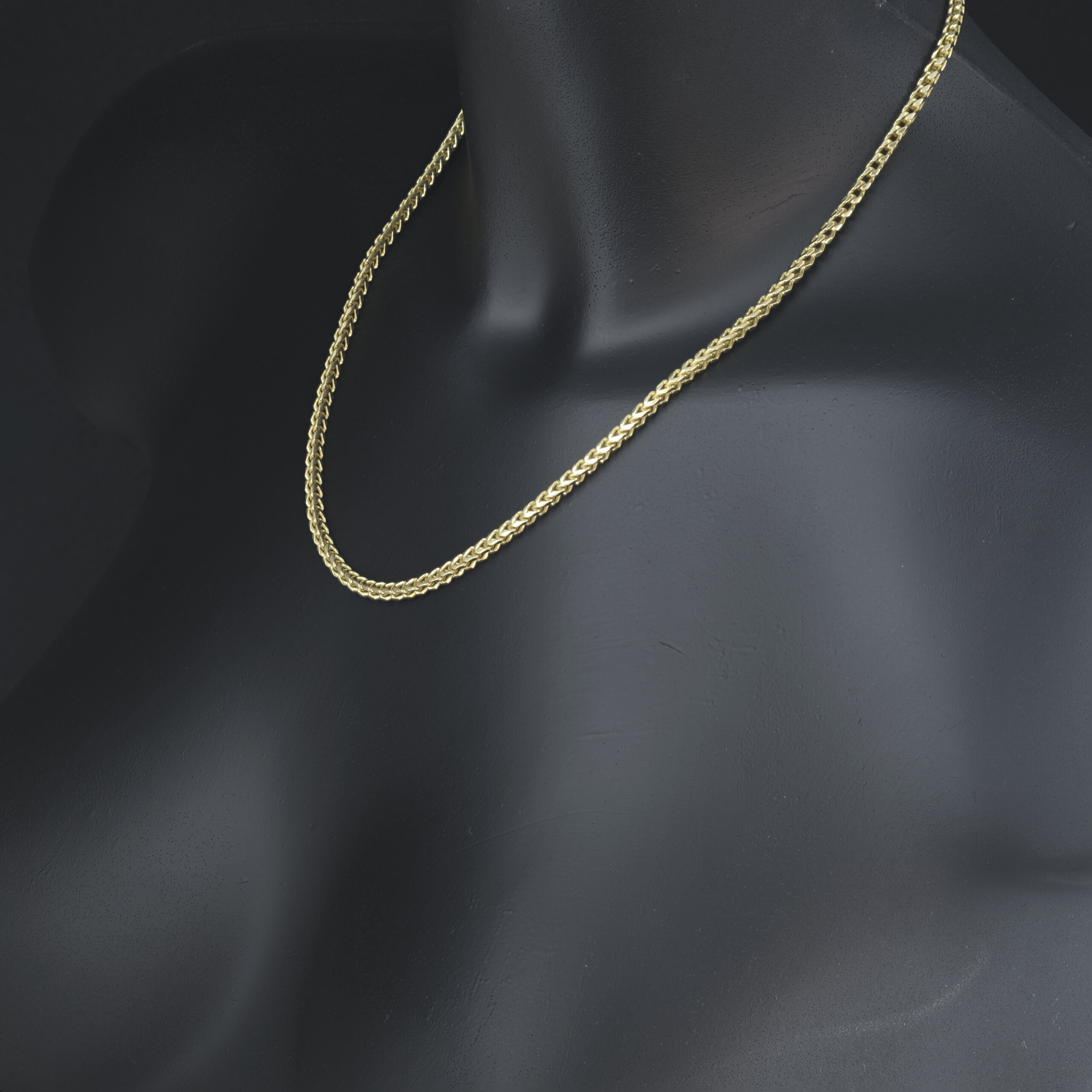 9ct Yellow Gold Franco Chain 18" 3.5mm - Image 3