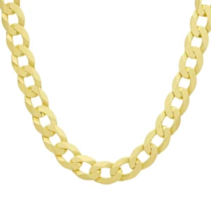 9ct Yellow Gold Curb Chain 20″ 9mm