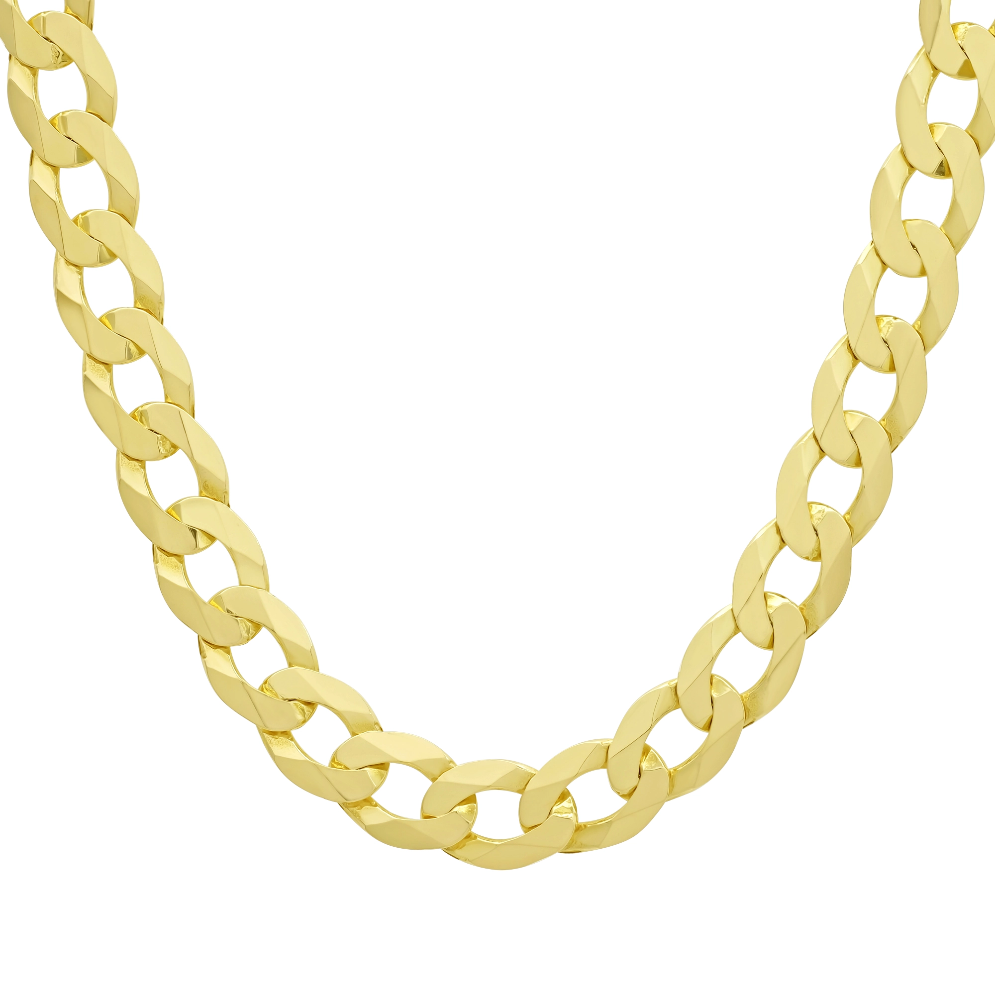 9ct Yellow Gold Curb Chain 20" 9mm