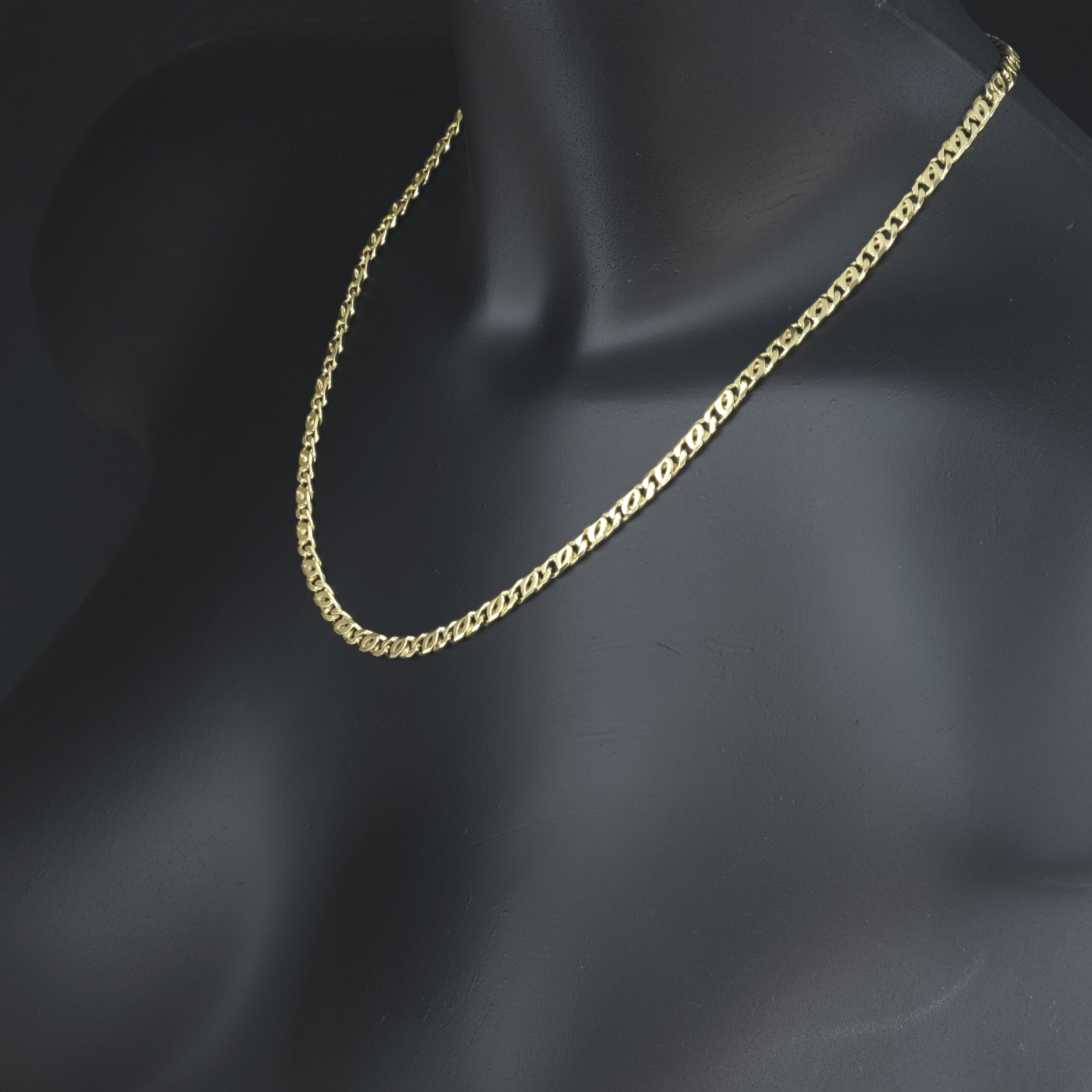 9ct Yellow Gold Fancy Link Chain 20" 4.5mm - Image 3
