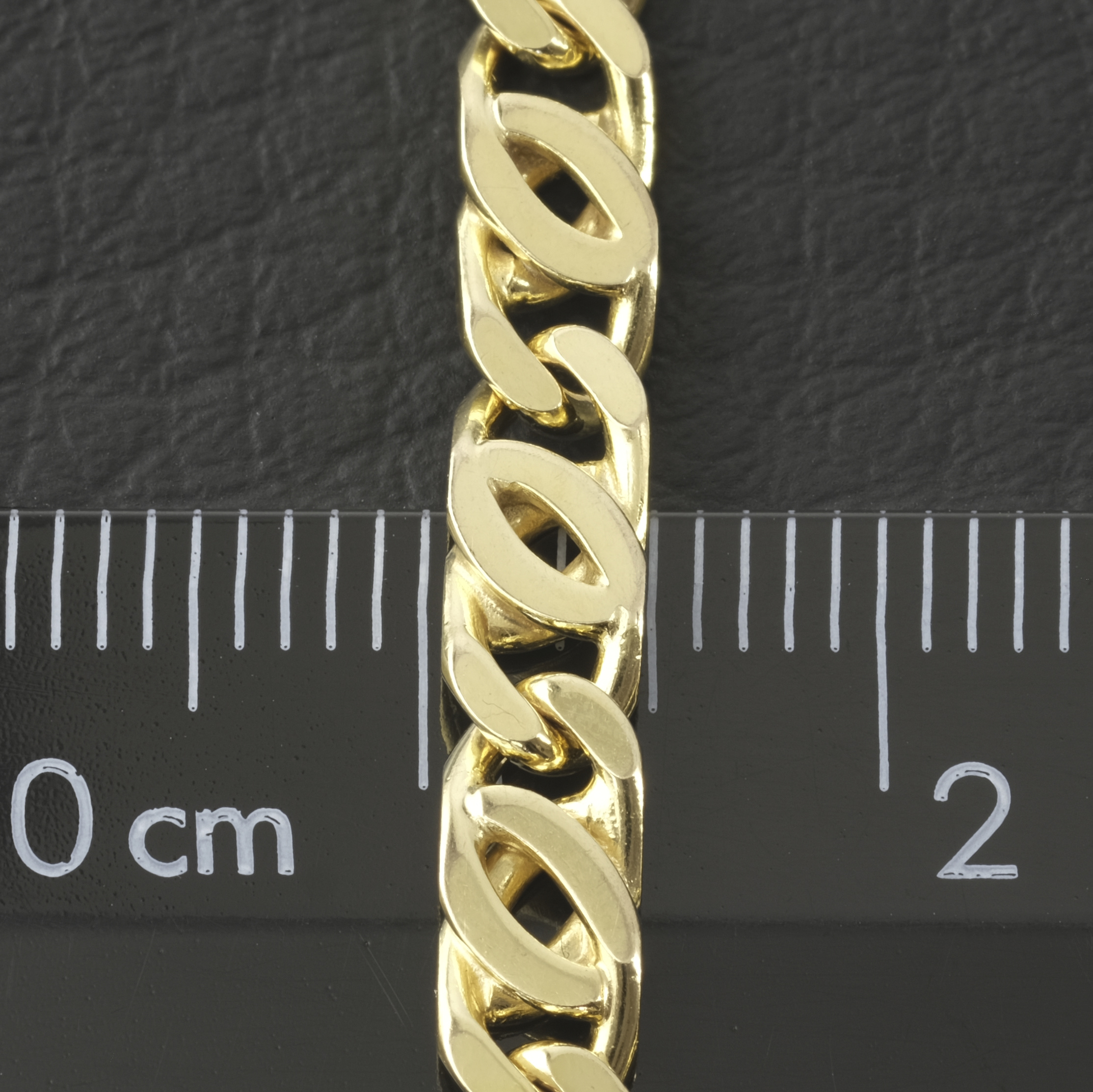 9ct Yellow Gold Fancy Link Chain 20" 4.5mm - Image 5
