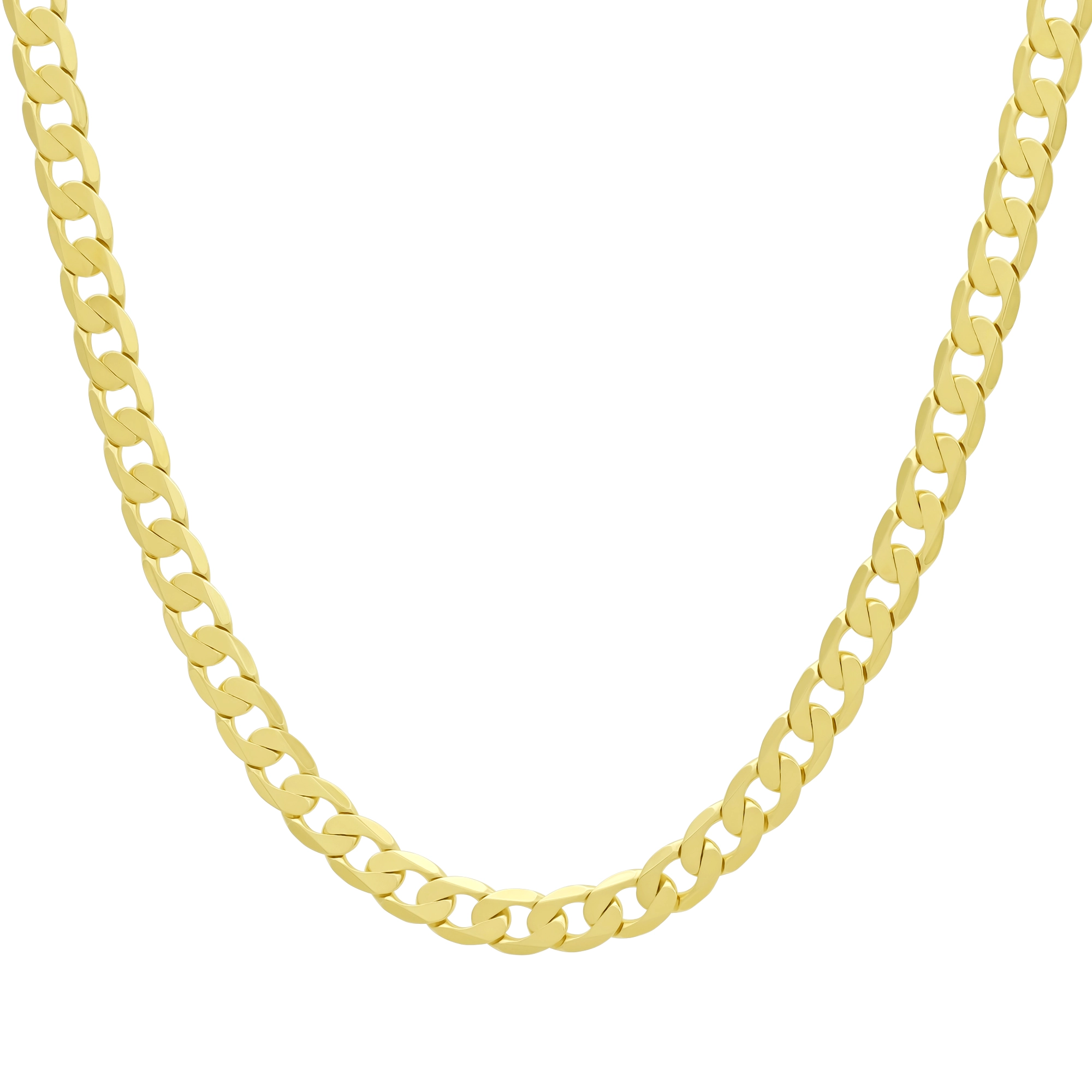 9ct Yellow Gold Curb Chain 30" 4.5mm
