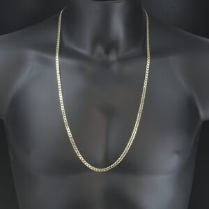 9ct Yellow Gold Curb Chain 30″ 4.5mm