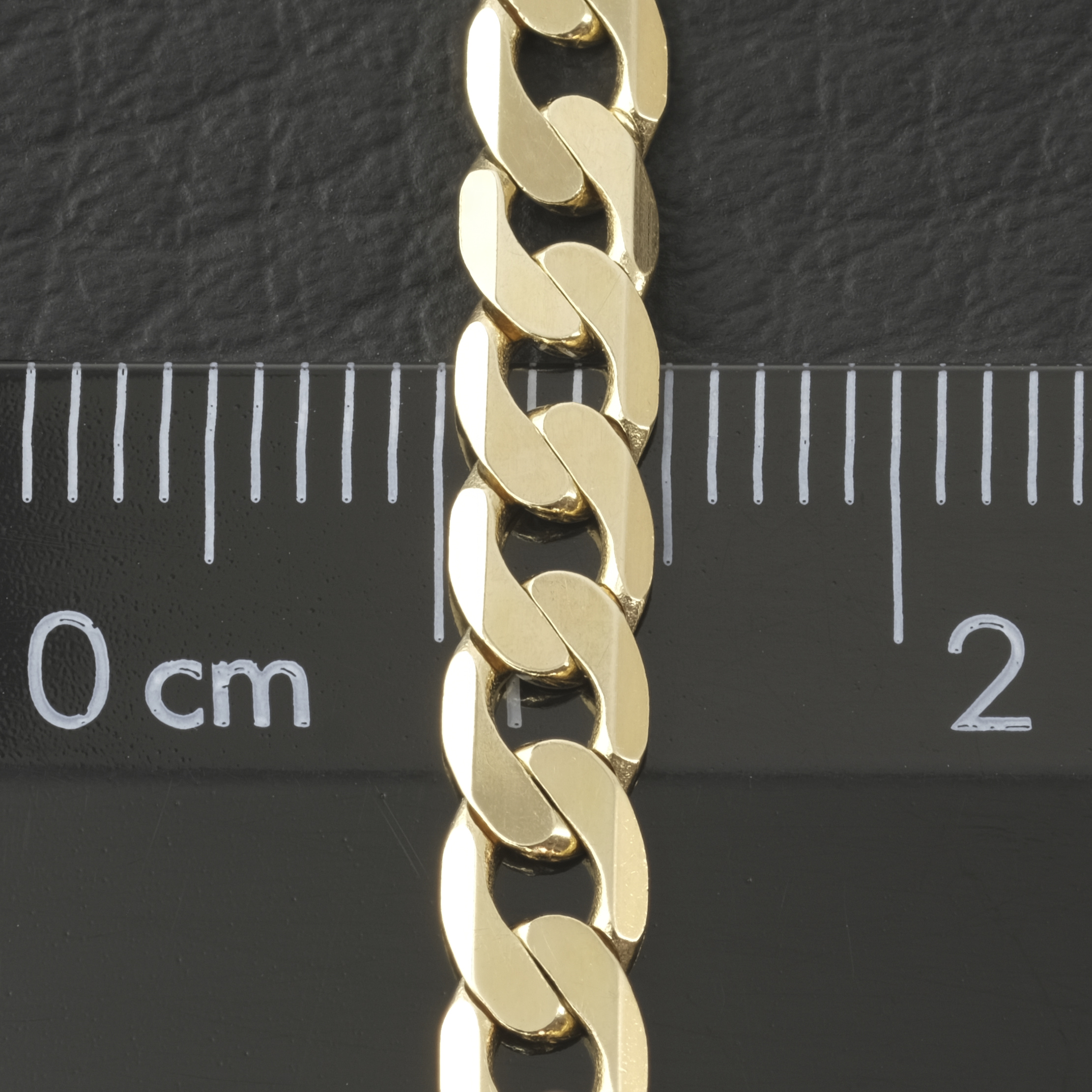 9ct Yellow Gold Curb Chain 30" 4.5mm - Image 5