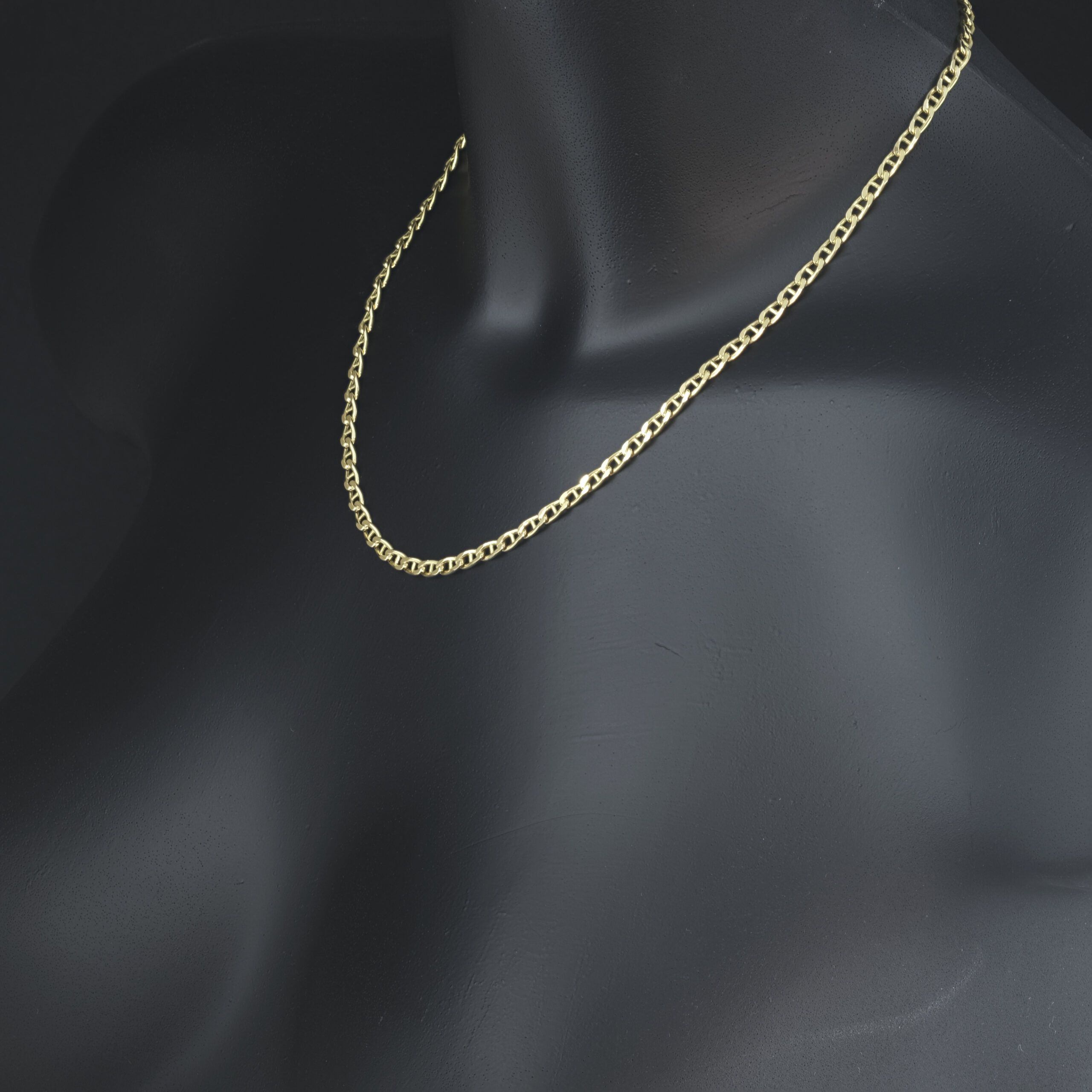 9ct Yellow Gold Marina Chain 18" 3.5mm - Image 3