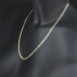 9ct Yellow Gold Curb Chain 22″ 6mm