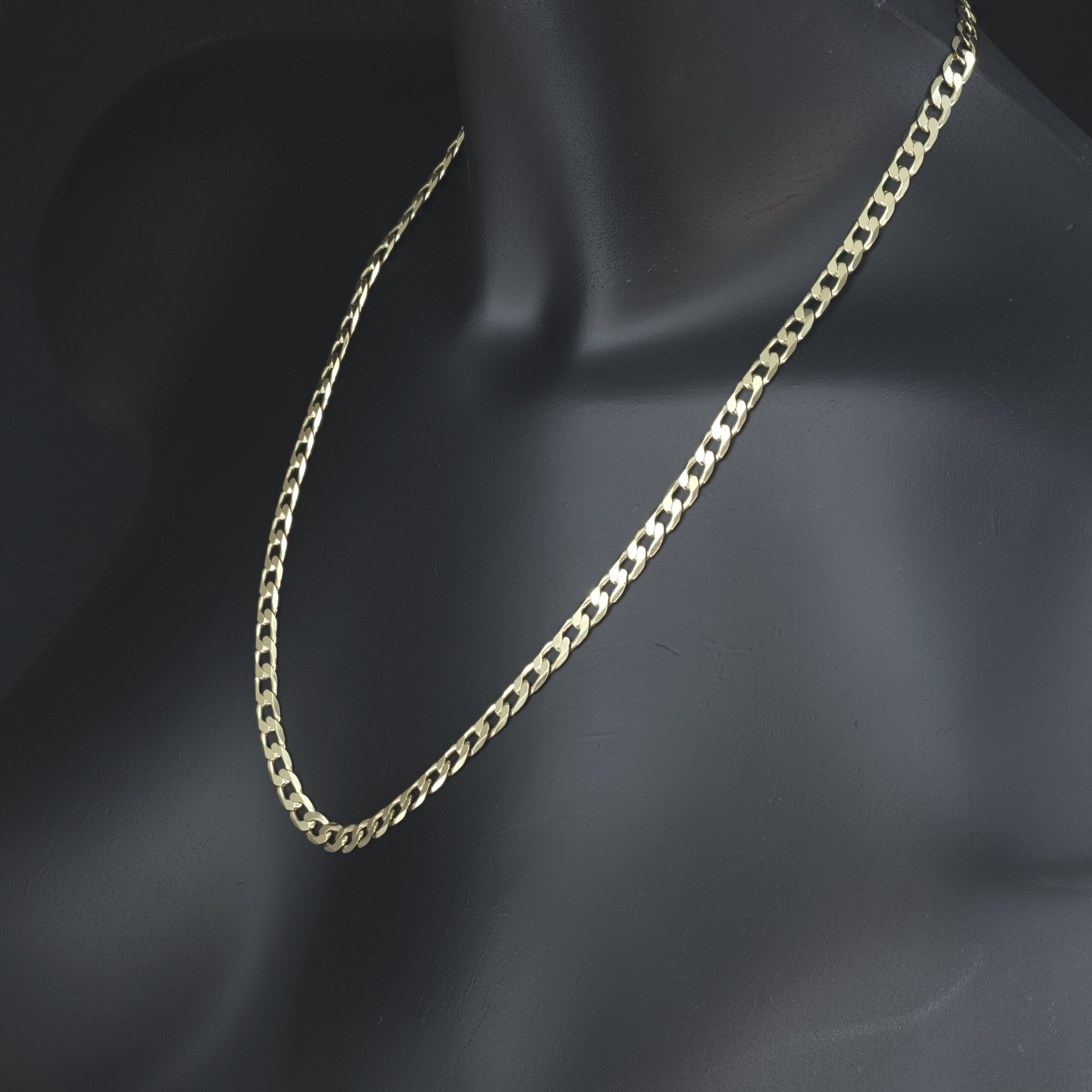 9ct Yellow Gold Curb Chain 22" 6mm - Image 5