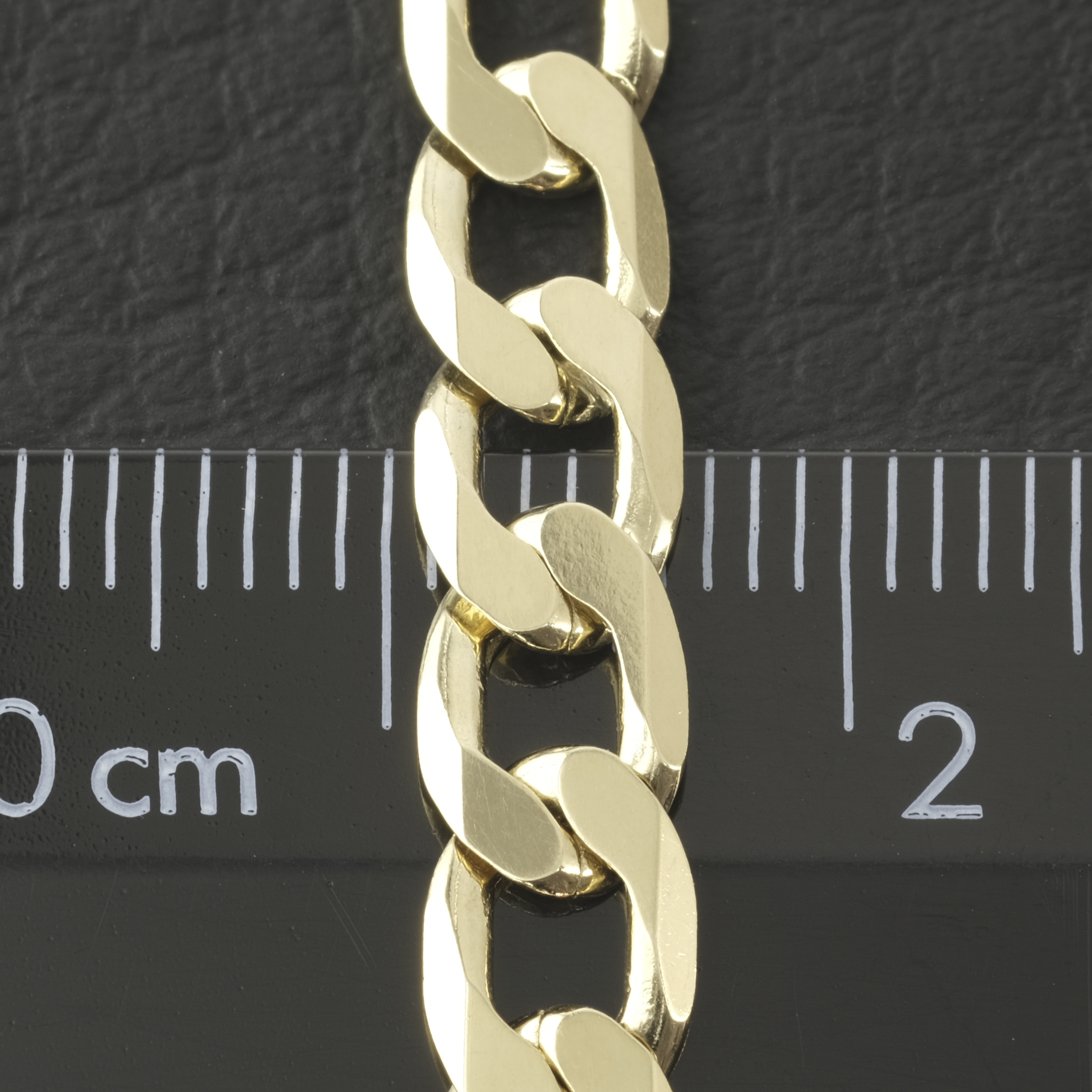 9ct Yellow Gold Curb Chain 22" 6mm - Image 3