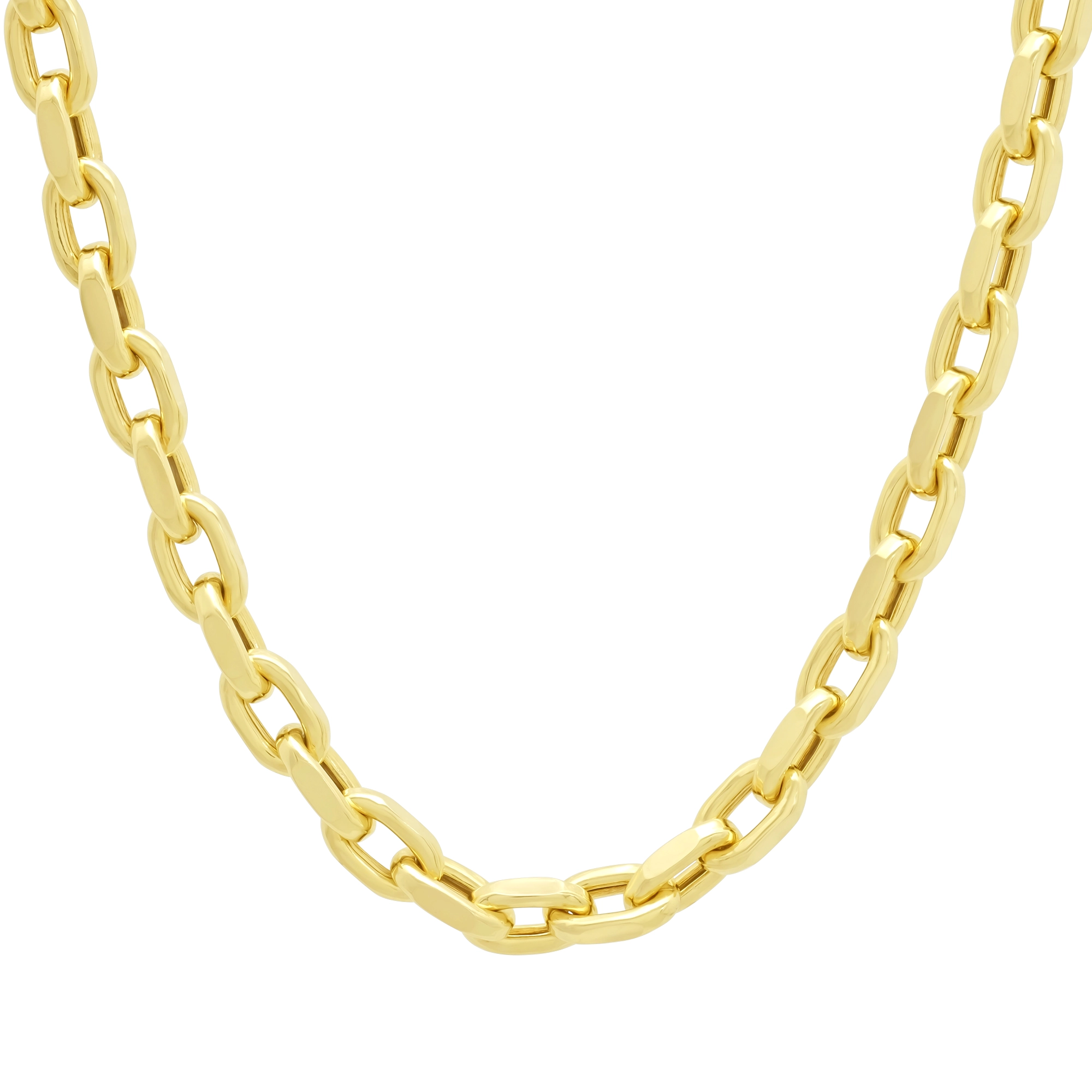 9ct Yellow Gold Box Belcher Chain 20" 5.5mm