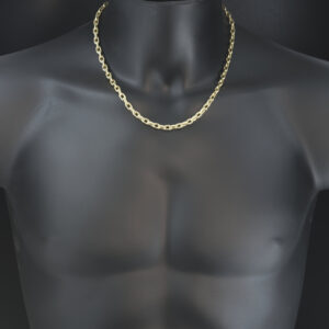 9ct Yellow Gold Box Belcher Chain 20″ 5.5mm